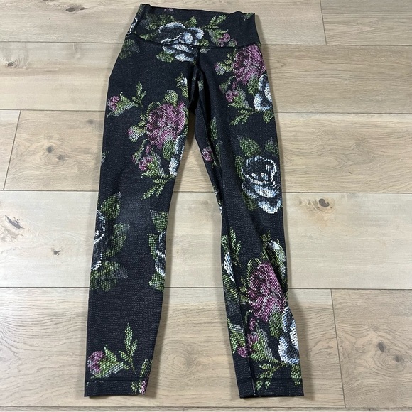 Lululemon High Times Garden Party Smooth Women's Leggings 7/8 - Picture 6 of 12